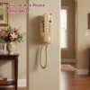 Traditional Wall Phone Metal Bell,Classic 2554 Wall Telephone (Hearing Aid