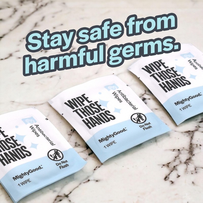 MightyGood Wipe Those Hands Individually Wrapped Wipes (120)