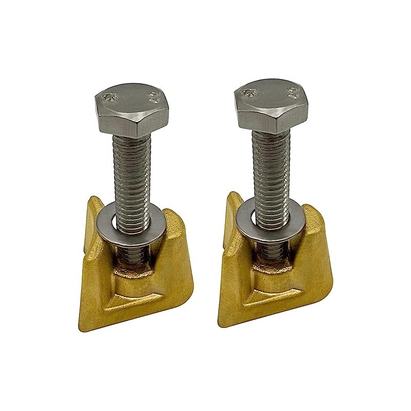 Swimcare 2 Pack Bronze Wedge Assembly for 4" Rail Anchors