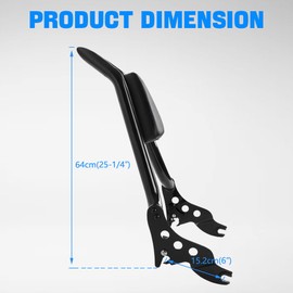 DREAMIZER Detachable Passenger Backrest Fit for Harley Road King, Glossy Black Quick Release Sissy Bar Compatible with Road Glide Street Glide Electra Glide 2009-2024