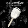 MILD EAST for Toyota Key Fob Cover with Metal Key
