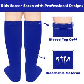 Olreco Royal Blue Baseball Socks Youth Boys Baseball Socks Royal Blue Youth Soccer Sock Kids 4-6 Kids Soccer Sock 4-6 Years