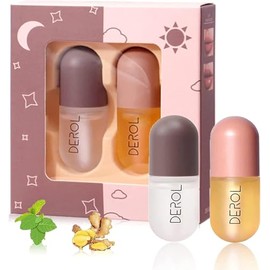 Lip Plumper, 2PCS De Suero Natural Para El Cuidado Brillo De Labios  Potenciador De Labios, Juego De Brillo De Labios Hidratante De Día Y Noche,...   
