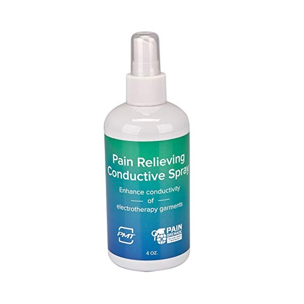 Soothing Conductive Spray by PMT. Electrotherapy Conductive Spray for use with Conductive TENS/EMS Garments - 4 Oz