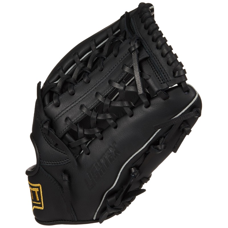ZETT BSGB3910L Soft Baseball/Softball Grab, Writex, Right Throw, Black (1900)