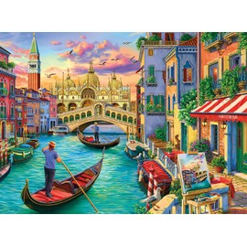 Buffalo Games - Sights of Venice - 1000 Piece Jigsaw Puzzle for Adults Challenging Puzzle Perfect for Game Nights - 1000 Piece Finished Size is 26.75 x 19.75