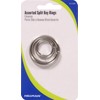 Hillman 701288 Assorted Split Key Rings Package, Silver Metallic, 4