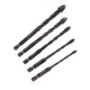 Twist Drill Set Wall Triangular Drill Bits 4MM 5MM 6MM