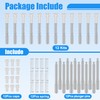 12 Kits Diecast Window Screen Plunger Latches with Caps for