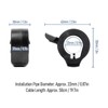 130X Electric Bike Throttle Accelerator, 3 Pin Waterproof Connector Thumb