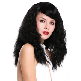 WIG ME UP - 5093-2 Women's Wig Long Voluminous Thick Curly Straight Parting Black