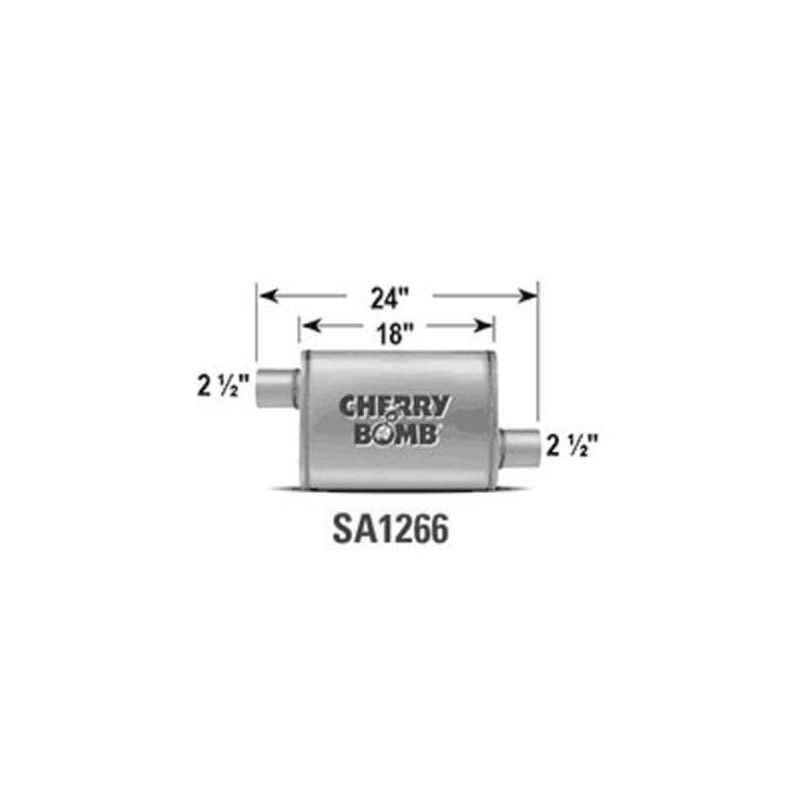 Ansa SA1266 Muffler Cherry Bomb Salute