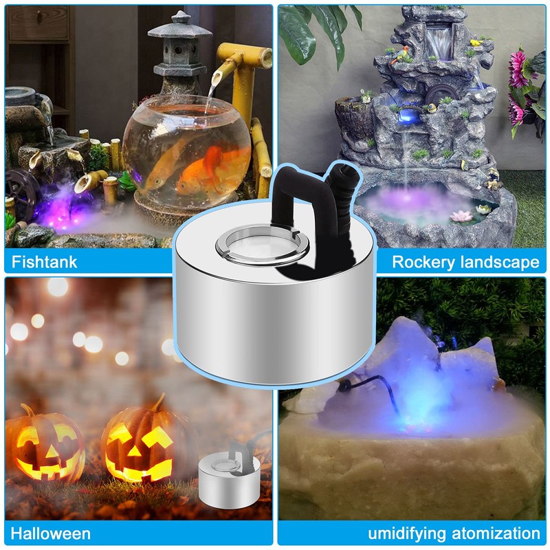 FITNATE 350ml/H Mist Maker, Stainless Steel Mist Maker Fogger for
