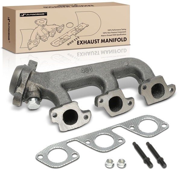 A-Premium Right Side Engine Exhaust Manifold Kit W/Gaskets [4.2L] Compatible
