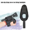 POFET 1 pcs Flashlight Glove Holder, Adjustable Hand Arm Mount