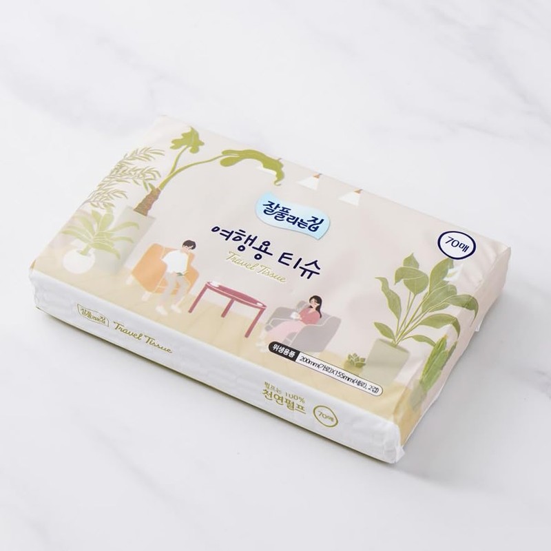 LENITH Travel Pocket Tissues Packs (Soft Pack) 70 Sheets per