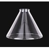 B&P Lamp® Clear Glass Deep Cone Shade with 7 Inch