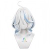 YukiHalolj Freena Cosplay Wig, Long, White and Light Blue, with