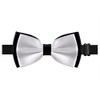 Alizeal Mens Adjustable Pre-tied Bow Tie for wedding, White