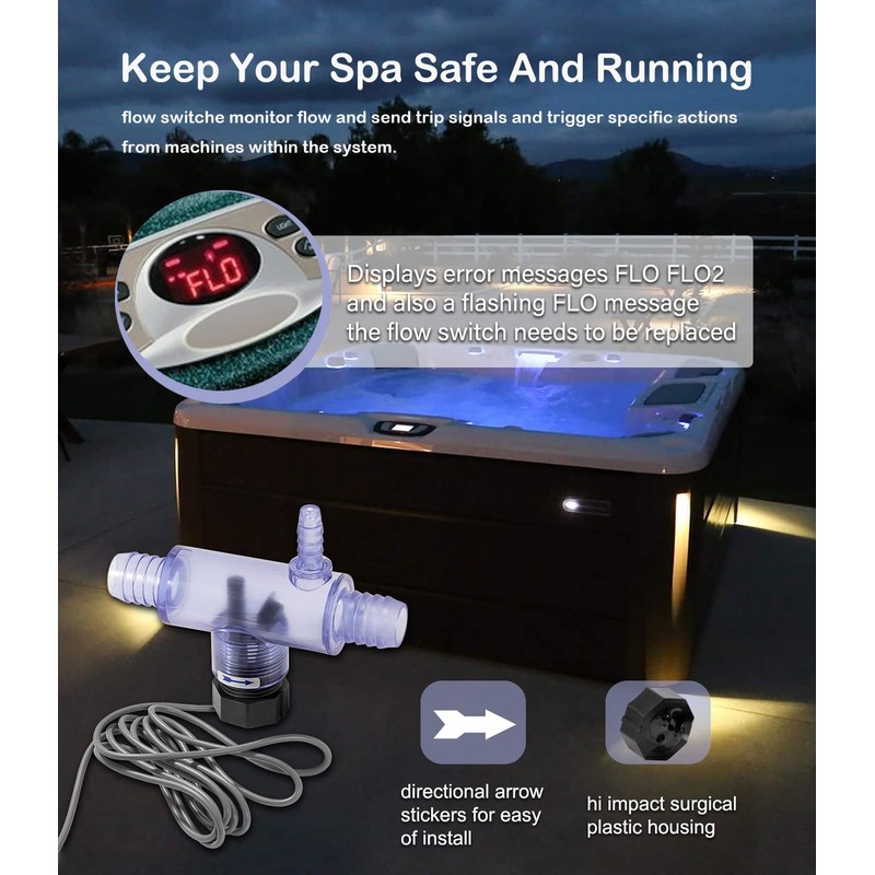 6560-860 Flow Switch for Sundance Spas and for Jacuzzi Hot
