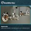 SharkBite Max 1/2 x 3/8 Inch Compression Angle Stop Valve,