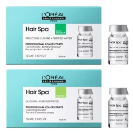 L'Oréal [로레알] NEW 헤어스파 컨센트레이트 8ml x 6EA (2가지타입 선택) /퓨리파잉 하이드레이팅 컨센트레이트 [퓨리파잉 컨센트레이트 8ml x 6EA] [L'Oreal] NEW Hair Spa Concentrate 8ml x 6EA (Choose from 2 types) / Purifying Hydrating Concentrate [Purifying Concentrate 8ml x 6EA]