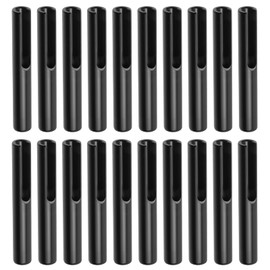 Pastlla 20 Pcs Black Metal Cable Railing Hardware Kit, Invisible 316 Stainless Steel Cable Railing Toggle Anchor, Fit 1/8" Wire Rope Fittings with Angle Adjustable Stair Corner Post and Wall Post