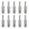 HARFINGTON 10pcs T20H Torx Screwdriver Bit 1/4" Hex Shank 25mm/1"