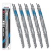 EZARC R931GS Sabre Saw Blades, Set of 5, for Wood,