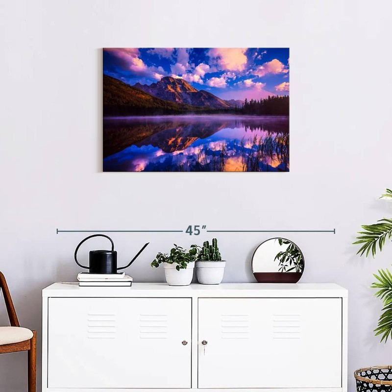 ElephantStock - Purple Spring In Grand Teton Wall Art -