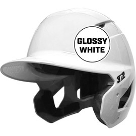 3N2 Pro Clutch Baseball Helmet - High-Impact Shell, Moisture-Wicking Padding - Glossy, White - One Size (Youth)