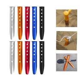 10 x 31 cm camping pegs, heavy duty aluminium alloy tent pegs, 31 cm ultra-light tent pegs, tent hooks, tent pegs for outdoor camping, travel, hiking, beach