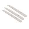 50pcs Washable Reusable Nail File with Scale Professional Home Salon