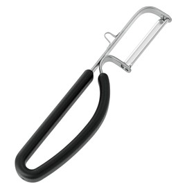 Shimomura KIB-609 Professional Grade Vertical Peeler, Vertical Cutlery Peeler, Black, Color Grip, Dishwasher Safe, Burdock, Sasaki