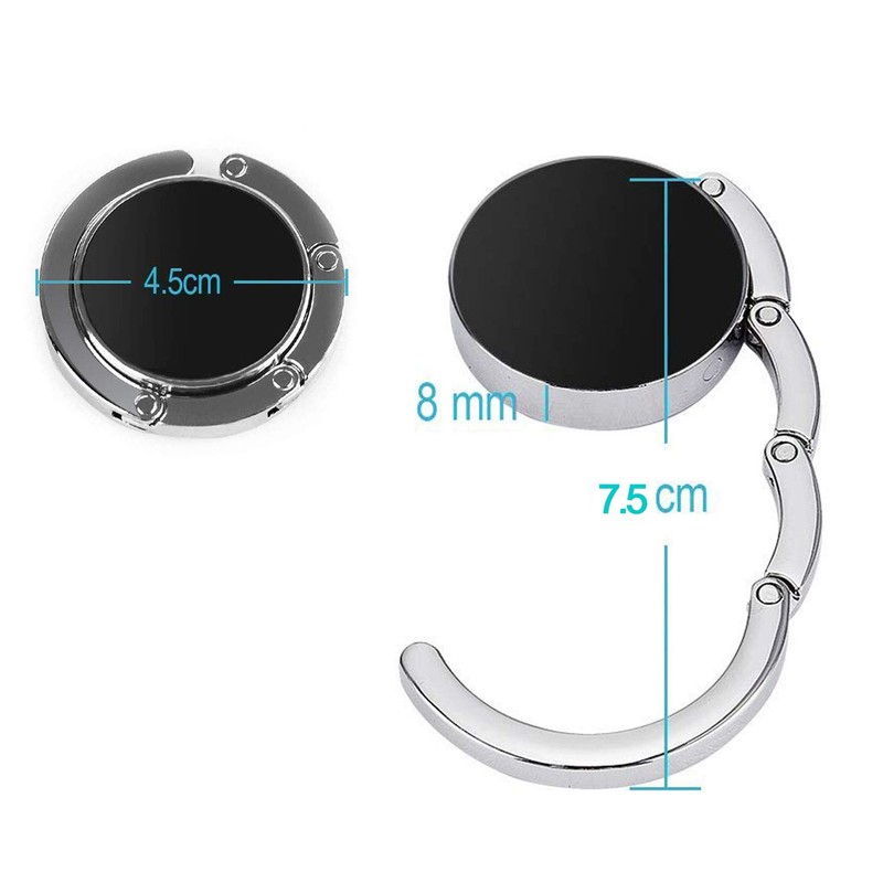 Foldable Purse Hook Womens Bag Table Hanger Collection - 3pack