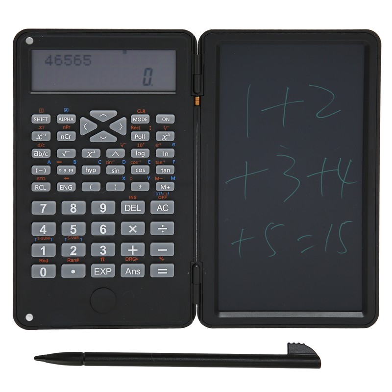 Calculator with Notepad Portable 10 Digits LCD Display Scientific Calculator