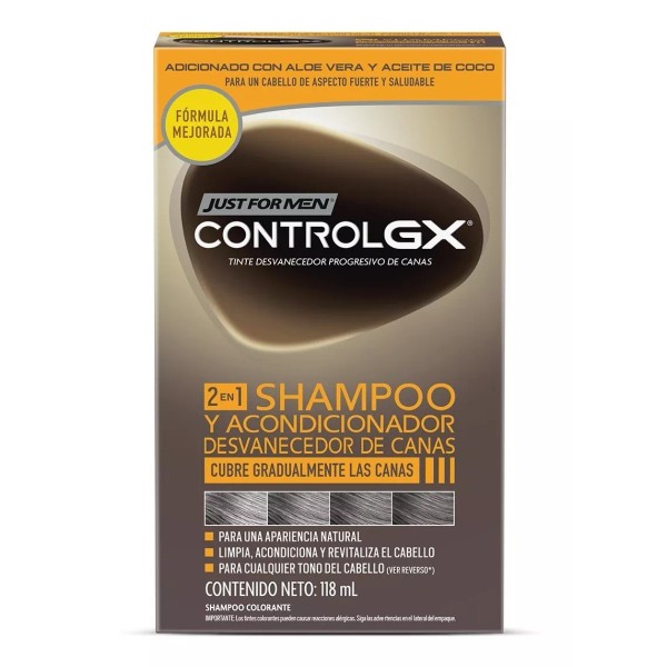 Just For Men Control Gx 2 En 1 Shampoo Y Acondicionador