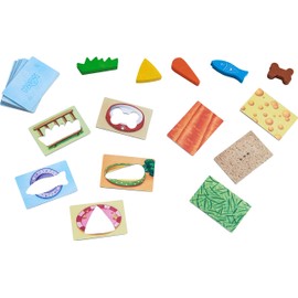 HABA 305473 – My First Games – Fetter Mich! Assignment game from 2 years for 1 - 5 players with 5 wooden figures on pets, playing time 5 minutes, conveys understanding of rules to toddlers