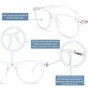 FONHCOO Progressive Multifocal Reading Glasses for Women Men, Anti Blue