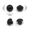 USOSOU 100PCS 10mm Black Safety Eyes Buttons Plastic Solid Domed