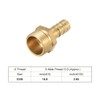 sourcing map Brass Hose Barb Fitting,Connector,8mm Barb x G3/8 Male