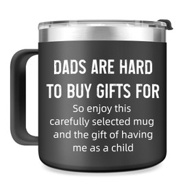 Gifts for Dad From Daughter Son Kids - Fathers Day Birthday Christmas Gifts for Dad Husband Men Birthday Present Ideas for Father Husband New Dad, Bonus Dad From Daughter, Son - 16 Oz Tumbler (Black)
