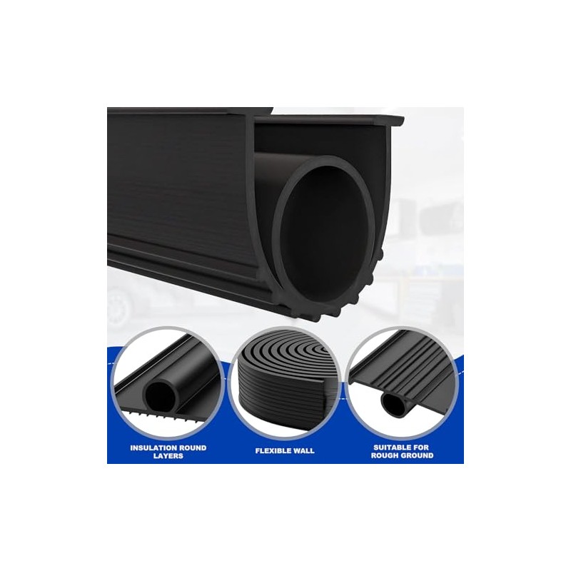 DGSL Garage Door Seals Bottom Rubber Weather Stripping Kit Seal