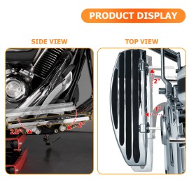 RI 1" Outward 2" Forward Driver Floorboard Relocations for 09-24 Harley FLTR FLHX