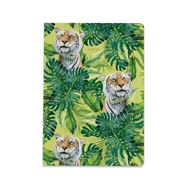 Wildlife A5 Notebook - Journal with Lined Pages by Lola Design x ZSL (Tiger)