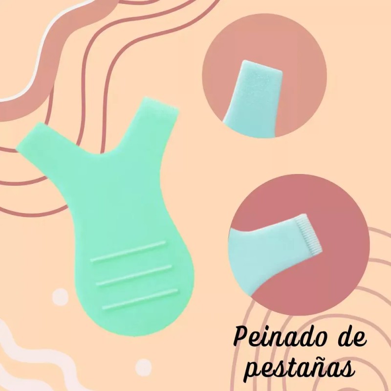 Almohadillas Y Cepillos Lifting Pestaña Permanente Pack 30pz Multicolor Espesor