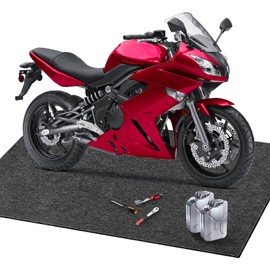 TIXANF 60 X 72 Inch Garage Floor Mat Under Car,Oil Spill Mat,Premium Maintenance mat,Waterproof Rubber Backing Layer Protects Garage Floor Surface