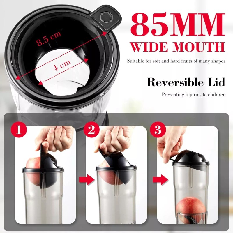 AmzChef Slow Masticating Juicer 3.3"-Inche Wide Feeding Chute juicer machines