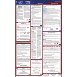 2022 Minnesota Labor Law Poster, All-in-One OSHA Compliant MN State & Federal Laminated Poster (26" x 40" English) - J. J. Keller & Associates