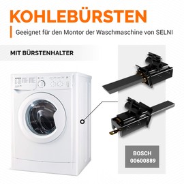 VIOKS 2 x Motor Carbon Brushes Washing Machine Replacement for Whirlpool Bаuknecht 481281718792 Privileg 03108735 Bosch Siеmens 0060889 Coals for Selni Engine Washing Machine Bosch Constructa Siеmens